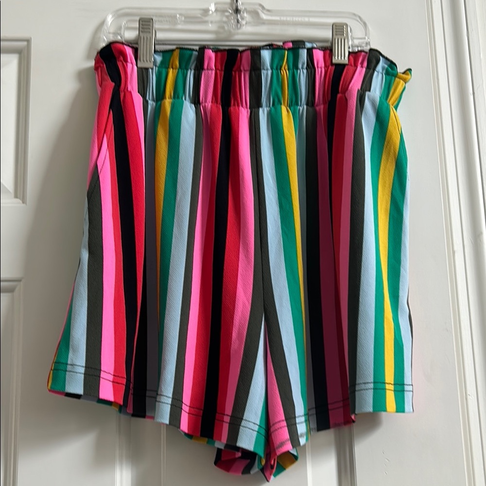 Colorful Striped Women's Shorts